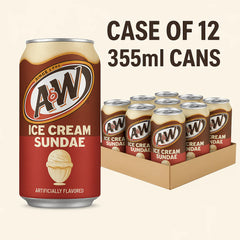 A&W ICE CREAM SUNDAE 355ML*12