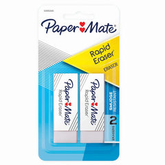 Paper Mate Rapid Erase Erasers 2 Pk