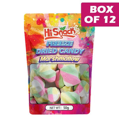 Hisnack Freeze Dried Candy Marshmallow 80g * 12 Pack