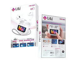 U&I ANC + ENC Earbuds With Touch LCD Display