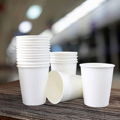 White Single Wall Paper Cup 6oz 50pcs