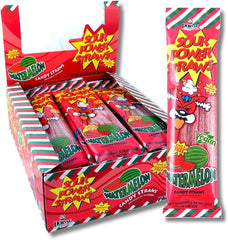 Sour Power Candy Straws - Watermelon 50g * 24 Pack