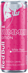 Red Bull - Energy Drink Can - The Summer Edition White Peach 250ml x 12