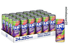 Fanta - Tutti Frutti Zero Sugar Limited Edition 250ml x 24 Pack