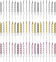 Birthday Candles Set 60 Pack