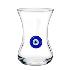 Pasabahce - Glass Tea Cups Eye Marked - 6 Pcs