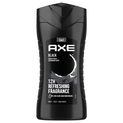 Axe - Black - 3in1 Body Face Hair Wash 12H Refreshing Fragnance - 250ml