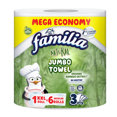 Familia Plus Embossed Perforated 3 Ply Jumbo Kitchen Towel