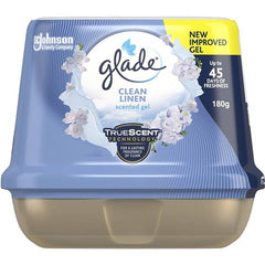 GLADE 180g AIR FRESHENER SCENTED GEL CLEAN LINEN