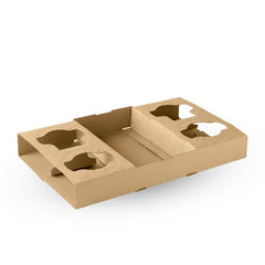 4Cup Drink Tray With Perforation 100pcs