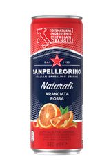 San Pellegrino - Sparkling Fruit Can - Aranciata Rossa 330ml x 24 Pack