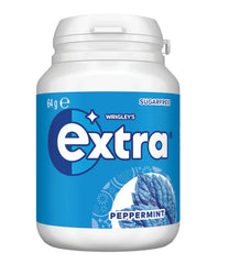Wrigley's - Extra - Peppermint Chewing Gum Bottle 64g x 6 Pack