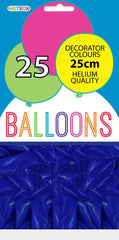 Meteor Party - Balloons 25cm Helium Quality 25pc Macaron Blue