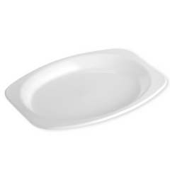 Bundle Festive White Oval Plate 245X330Mm 4x50pcs