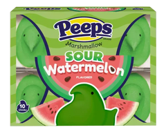 Peeps Sour Watermelon Marshmallow Chicks 10 Pieces 85g