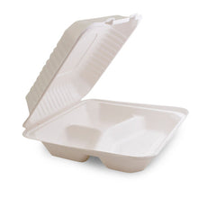Future Friendly - 8"X8" 3 compartment Small Dinner Pack 50pcs