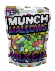 Munch Mallows Sweet & Crunchy Chocolate Family Size 200g * 12 Pack