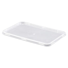 Awesome Rectangle Plastic Container Flat Lid (Suit 500ml-1000ml)