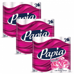Bundle Papia Exotic Perfumed Toilet Paper 3ply 96Rolls (3x32pk)