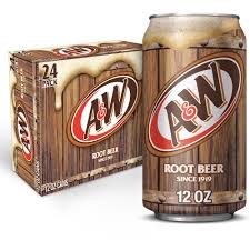 A&W - Root Beer - Soda Can 473ml x 24 Pack