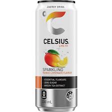 Celsius mango lemonade 330ml x24pk