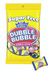 Dubble Bubble Bubble Gum Sugar Free Bag 92g * 12 Pack