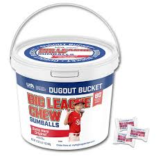 Big League Chew Bubble Gum Dugout Bucket 80 Pieces