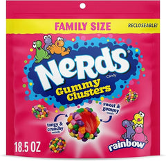 Nerds Gummy Cluster Rainbow Bag 524g * 5 Pack