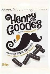 Henry Goodes Superbly Soft Black Liquorice 140G * 12 Pack