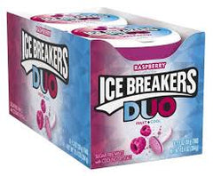 Ice Breakers Duo Raspberry Flavour Mints Tins 36g * 8 Pack