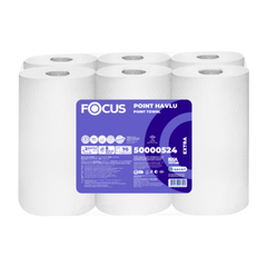 6 x Focus Point Extra Centrefeed Roll Towel 2ply 70m 280 Sheets