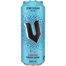 V Energy Drink Zero Sugar Blue Can 500ml x 12 Pack