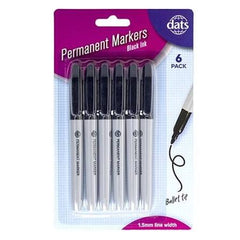Dats Permanent Markers 6pk