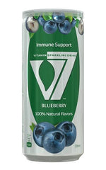 V7 - Vitamin Sparkling Drink - Bluberry - 300mL x 24 Pack