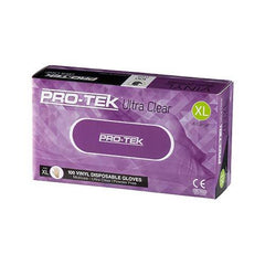 Protek - Ultra Clear Multiuse Powder Free - Dispoable Gloves XL 100pcs