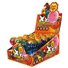 Chupa Chups XXL Trio 3 layered Lollipop With Bubble Gum 29g * 20 Pack