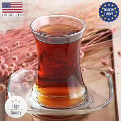 Lav Turkish Teacup Plates 6pcs