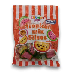 Chunky Funkeez Tropical Slices Bag 140g * 12 Pack