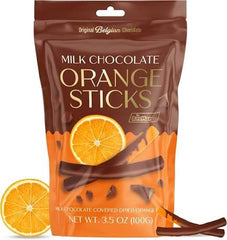 Milk Chocolate Covered Dried Orange Sticks 100g * 12 Pack