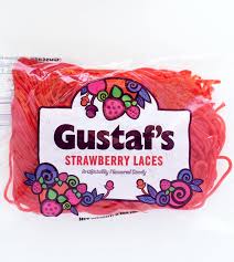 Gustaf's Sour Strawberry Laces 907g