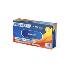 Prosafe - V-Tek Blue Vitrile Blend Gloves Blue Small 100 Pcs