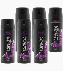 Lynx Excite Deodorant Body Spray 100g/ 150ml * 6 Pack