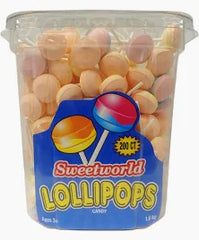 Sweetworld Lollipops Candy Jar 200 Pieces
