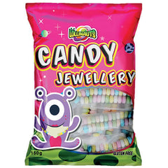 Candy Jewellery Lollies Bag 150g * 12 Pack