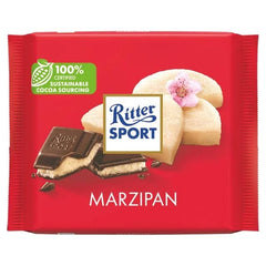 Ritter Sport Chocolate Block - Marzipan Dark 100g * 12 Pack
