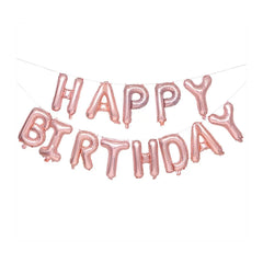 Party Makers Happy Birthday Rose Gold Foil Balloon Kit 1x