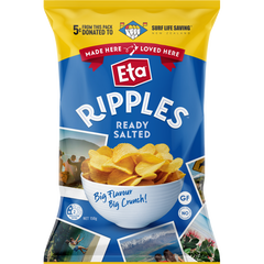 Eta Ripple Cut Ready Salted Chips 150g * 12 Pack