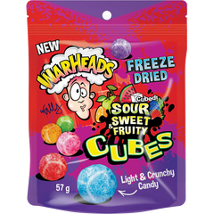 Warheads Freeze Dried Light Crunchy Candies 57g x 12