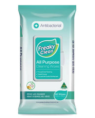 Freaky Clean Antibacterial Wet Wipes 80pcs