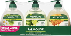 PALMOLIVE PK3 x 250mL LIQUID HANDWASH PUMP ASSORTED